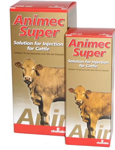 Animec Super Injection - 500ml Plus 50 ml Free (Ivermectin, Clorsulan)