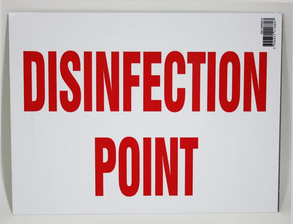 Farm Sign - Disinfection Point