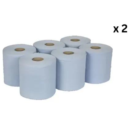 2 Ply Paper Blue 6pk X 2
