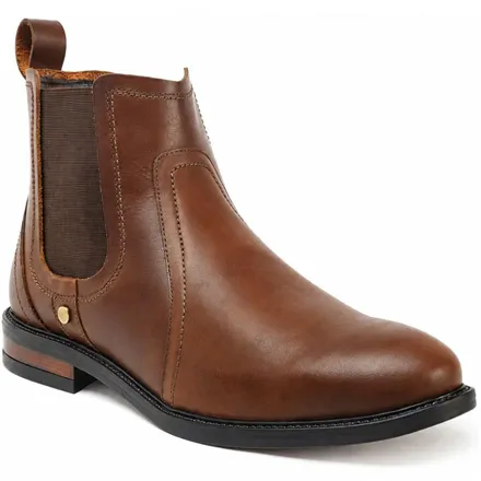 Blacksmith Dealer Boots Waxed Leather Dark Tan 010