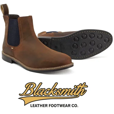 Blacksmith Dealer Boots Waxed Tan 008