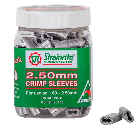 Strainrite 2.5mm Crimp 100 Pack