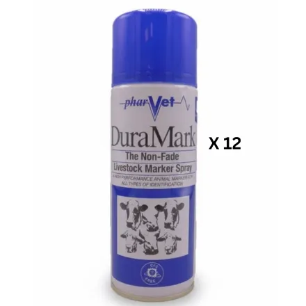 Duramark Marking Spray 400ml Blue X 12 