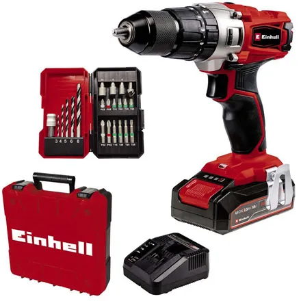 Einhell Power X-Change 18V Cordless 44Nm Combi Drill & Accessory