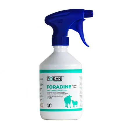 Foradine 10 (Povidone Iodine 10%) 500ml Spray