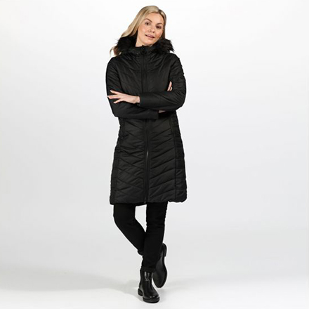 regatta black fritha coat