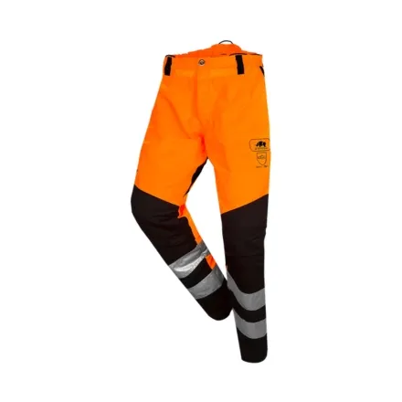SIP Protection BasePro Perthus Flash Hi-Vis Trousers - Orange/Black