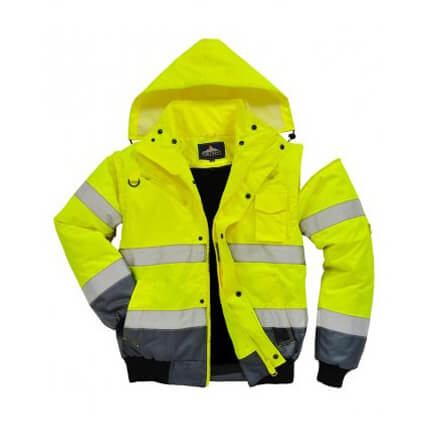 Portwest 3 in 1 High Vis Bomber Jacket (Yellow and Navy)