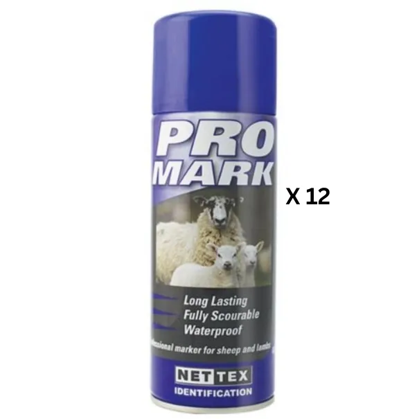 Promark Spray 400ml Blue X 12