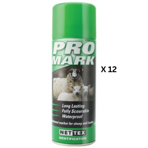 Promark Spray 400ml Green X 12