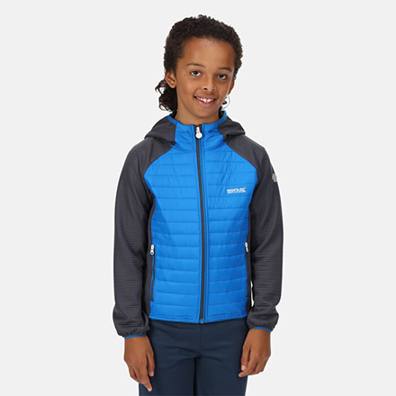 Regatta Kids’ Kielder Hybrid V Jacket (Imperial Blue/India Grey)